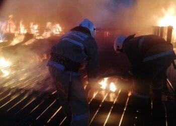 Шымбұлақта өрт шықты (фото)