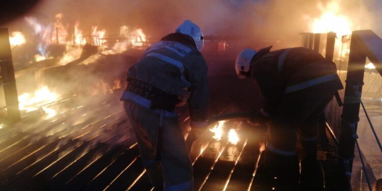 Шымбұлақта өрт шықты (фото)