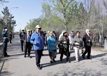 Астаналықтар соғыста қаза тапқан сарбаздарды еске алды