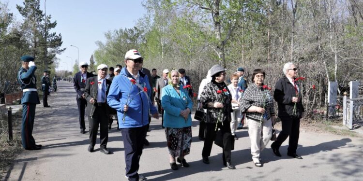 Астаналықтар соғыста қаза тапқан сарбаздарды еске алды