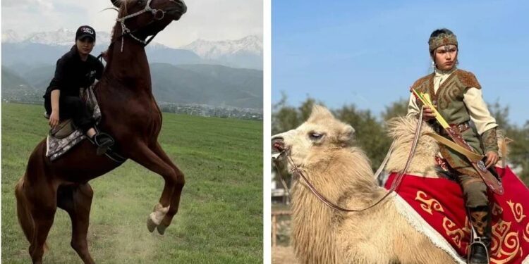 «Қыз қууда талай жігітті қамшымен сабадым». Шабандоз қыз асау түйені қалай үйреткенін айтты