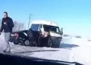 Ақмола облысында балалар отырған автобус жол апатына ұшырады