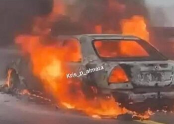 Үлкен Алматы айналма автожолында 9 көлік соқтығысып қалды (ВИДЕО)