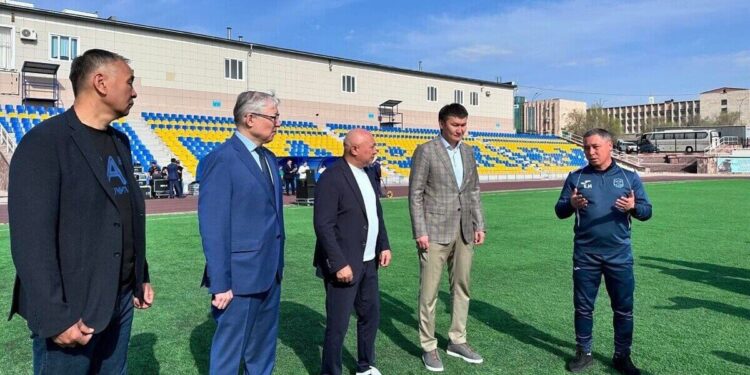 Ұлытау облысында стадиондардың алаңдары жаңарады