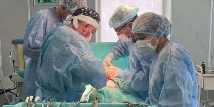 Түркістанда дәрігерлер 7 жасар баланың бауырынан бір уыс құрт алып шықты