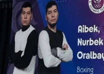 Париж көшелеріне қазақ боксшыларының фотосуреті ілінді