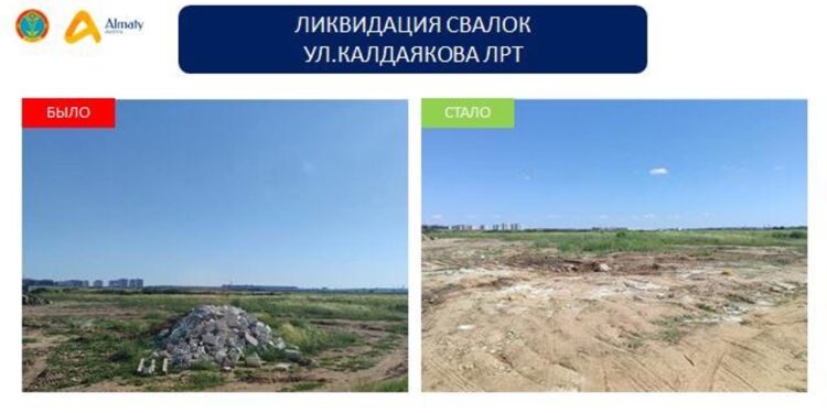 Астанада 100-ден астам рұқсат етілмеген қоқыс үйінділері жойылды