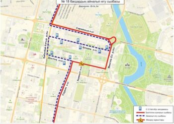 Астанада Достық пен Ақмешіт көшелерінің қиылысында жөндеу жүргізіледі
