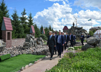 Президент Родина ауылын аралап көрді