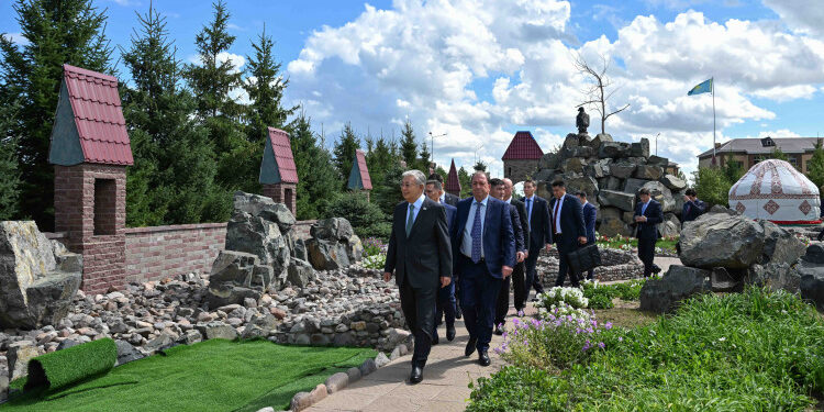 Президент Родина ауылын аралап көрді