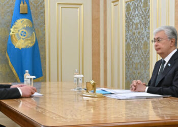 Мемлекет басшысы Астана қаласының әкімі Жеңіс Қасымбекті қабылдады