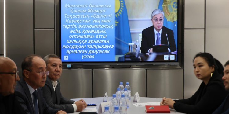 Обсуждению послания Главы государства народу казахстана народу в Satbayev university