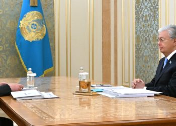 Мемлекет басшысы Астана қаласының әкімі Жеңіс Қасымбекті қабылдады