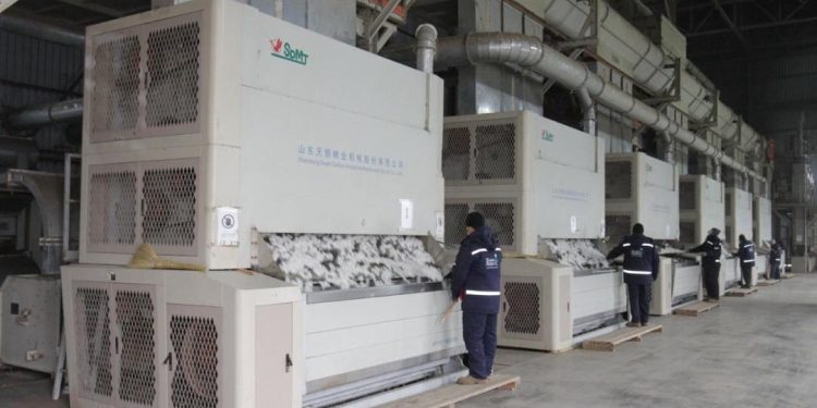 80 мың тонна мақта талшығын өндіретін зауыт іске қосылды