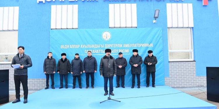 ЖАҢАҚОРҒАН АУДАНЫНЫҢ  ЕКІ АУЫЛЫНДА ДӘРІГЕРЛІК АМБУЛАТОРИЯ АШЫЛДЫ