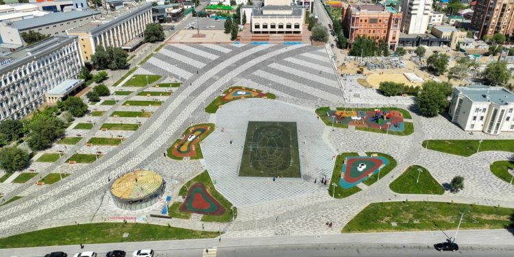 Қызылорда қаласының орталық алаңы, аудандарда демалыс орындары қайта жаңғыртудан өтті