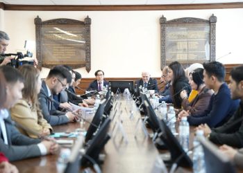 Мемлекеттік Елтаңбасының авторы, сәулетші, профессор Жандарбек Мәлібековпен кездесу өтті