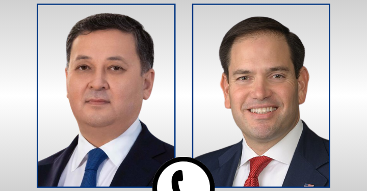 Мұрат Нұртілеу АҚШ Мемлекеттік хатшысы Марко Рубиомен телефон арқылы сөйлесті