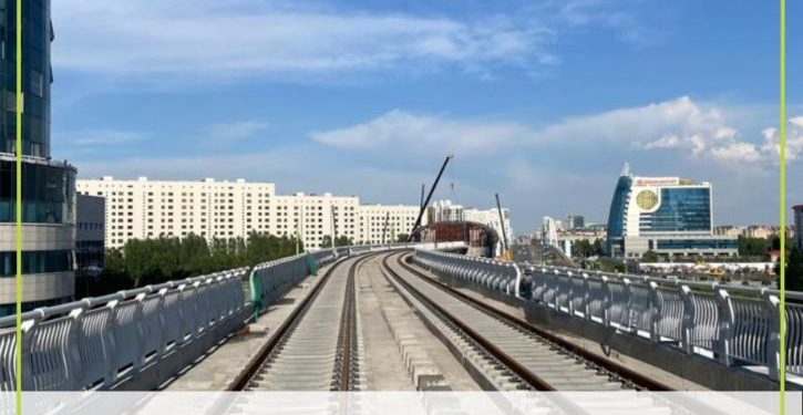 Рельстің 11 шақырымы төселіп, бетонмен нығайтылды