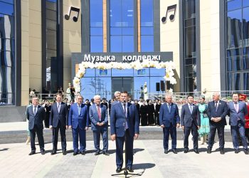 ҚАЗАНҒАП АТЫНДАҒЫ ҚЫЗЫЛОРДА МУЗЫКАЛЫҚ ЖОҒАРЫ КОЛЛЕДЖІНІҢ ЖАҢА ҒИМАРАТЫ ТАБЫСТАЛДЫ