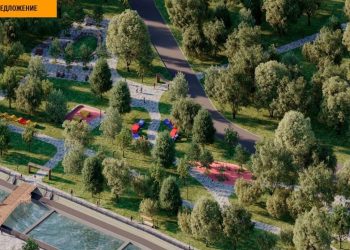 Есентай өзенінің жағалауы көркейтіледі