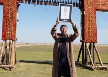 Рекорд подтверждён: караван из тысячи верблюдов в Алматинской области официально вошёл в Книгу рекордов Гиннесса.