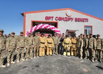 Шыңғыс Әрінов Мәтібұлақ ауылында ерікті өртке қарсы пункт ашты