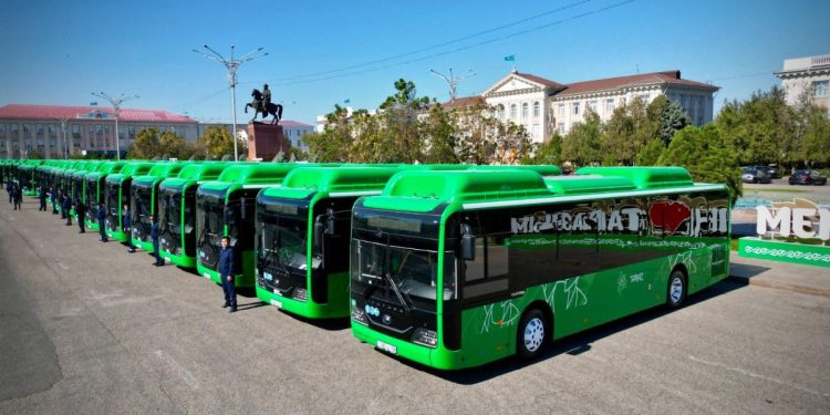 Тараз қаласының автобус паркі 24 қоғамдық көлікпен толықты