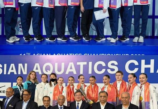 Қазақ спортшылары – артистік жүзуден Азия чемпионаты Кубогының иегері