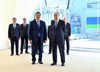 Президент жаңа жылу электр орталығына барды