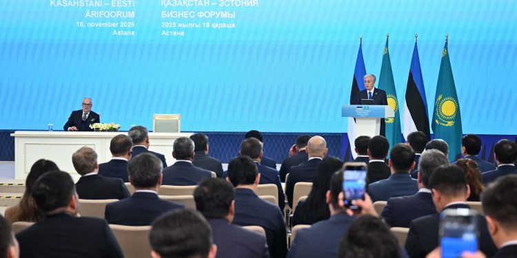 Қасым-Жомарт Тоқаев пен Алар Карис Қазақстан-Эстония бизнес форумында сөз сөйледі