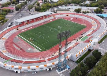 «Шахтер» стадионының негізгі алаңын қайта жаңарту жұмыстары биыл аяқталуы тиіс