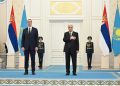 Ақордада Сербия Президенті Александр Вучичті салтанатты қарсы алу рәсімі өтті