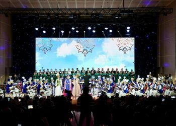 Алматыда Жамбыл Жабаевтың 180 жылдығына арналған концерт өтті